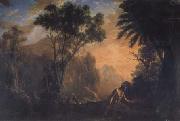 Claude Lorrain Landscape with St Onofrio (mk17) oil painting on canvas